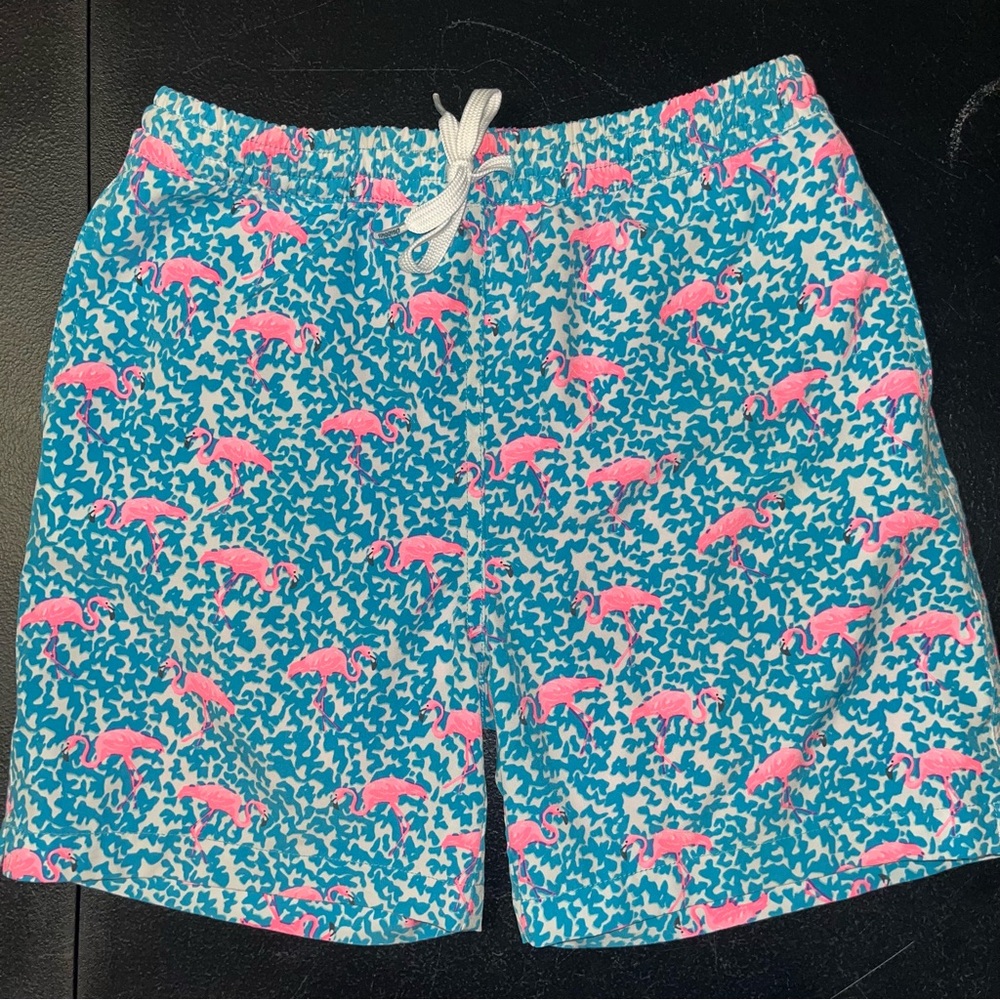 Chubbies flamingo swim trunks